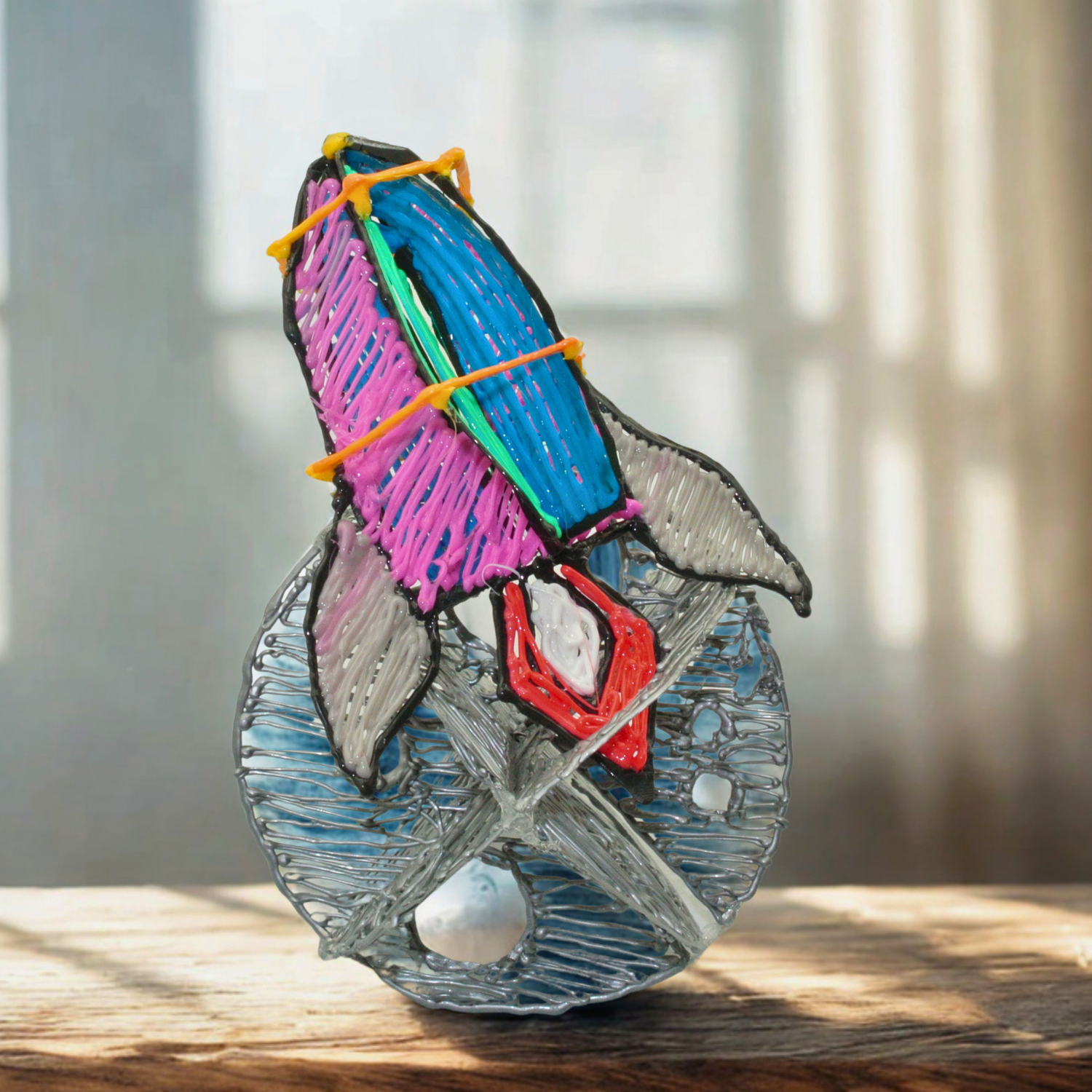 3D pen rocket built by a kid — Enki Atelier STEAM kit