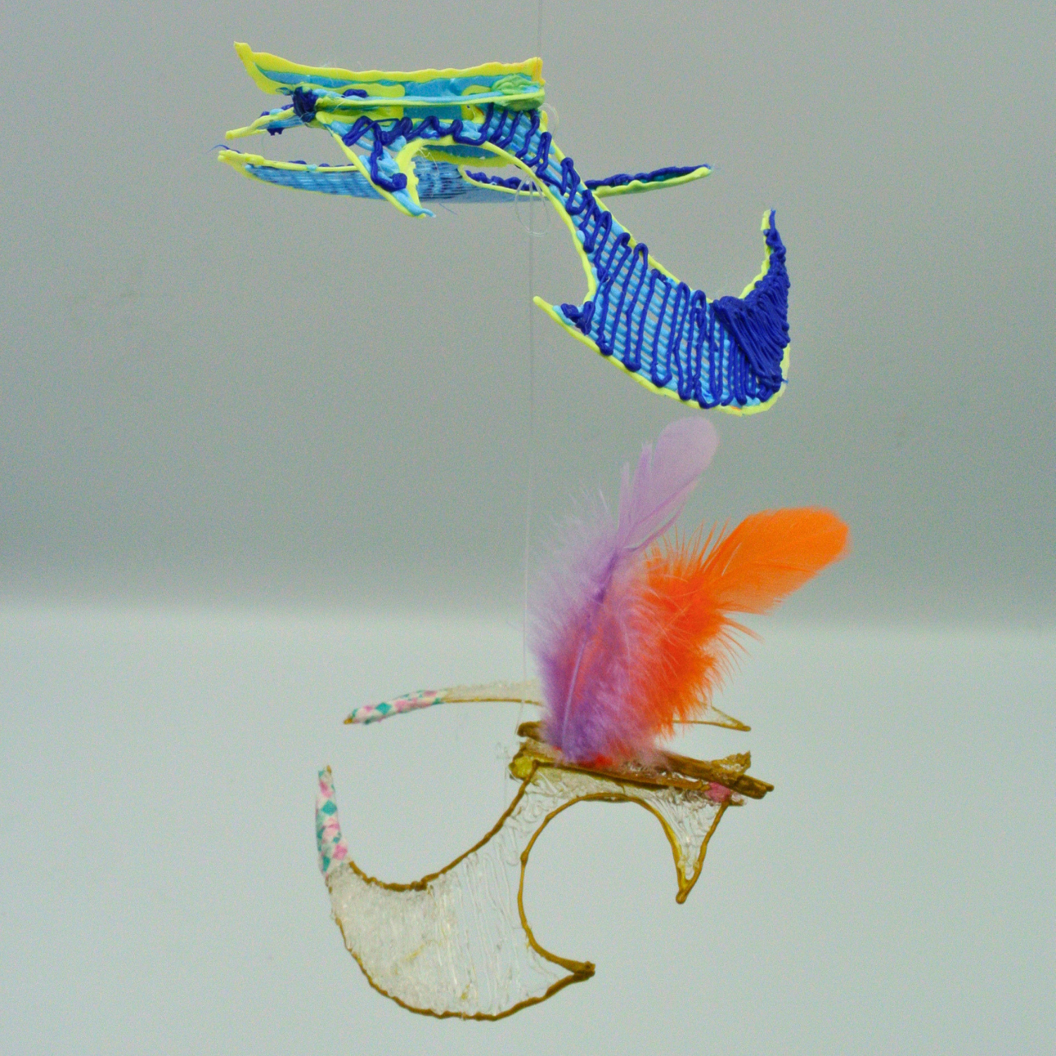 Balancing bird mobile completed — Enki Atelier STEAM kit